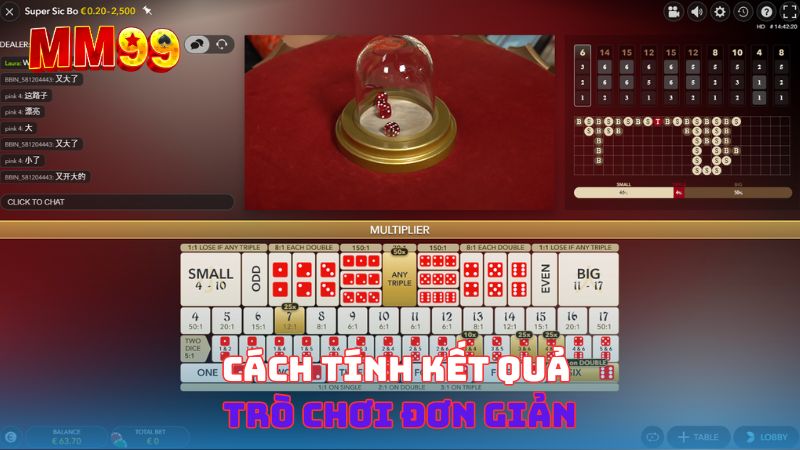 Cách tính kết quả trò chơi đơn giản 