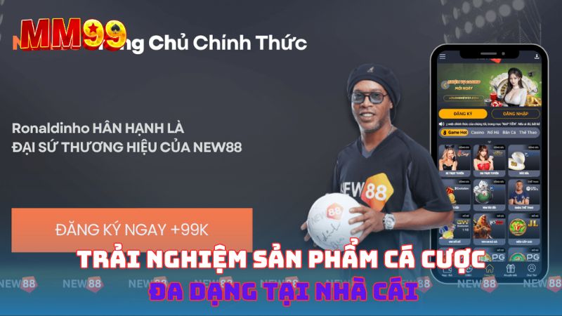 Trải nghiệm sản phẩm cá cược đa dạng tại nhà cái